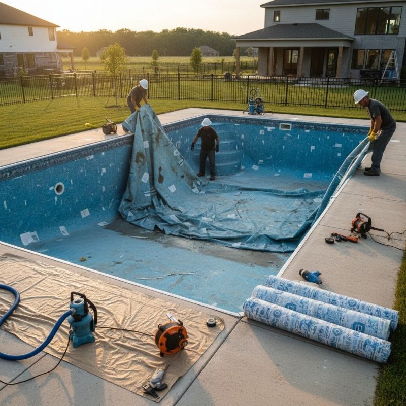 Local Vinyl Pool Construction pros at work